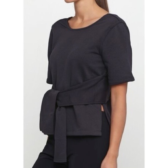 [Nike] Studio Wrap Short Sleeve Top - Picture 1 of 12